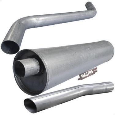 Imagem de Kit Escapamento Silencioso + Tubos F2000 Motor Mwm 1980 A 92 - Genéric