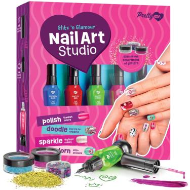 Imagem de Kit de esmaltes Nail Art Studio Pretty Me para crianças de 7 a 12 anos