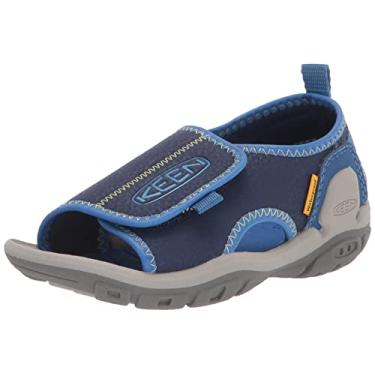 Imagem de KEEN Sandália infantil unissex Knotch River Open Toe, Cobalto brilhante/Profundidade azul, 7 Big Kid