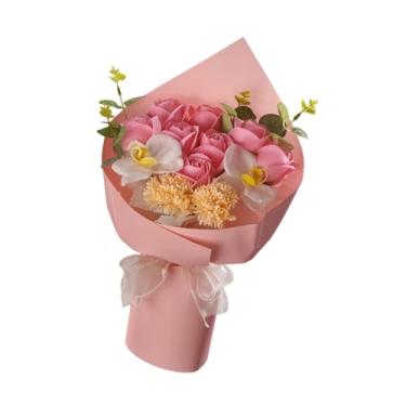 Imagem de Bothyi Soop Rose Flower Bouquet Flower Photo Adeços Decoração Arranjo Floral para Celebração de Engajamento Mulheres de Casamento