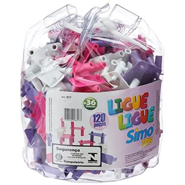 Imagem de Sacola Ligue Ligue Menina 120 Pçs, Simo Toys