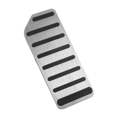 Imagem de Hihaha 1 peça capa de pedais de apoio de pés automático/manual para apoio para os pés, apoio para os pés, capa de almofada de pedal morto para Honda Accord 2018-2021, liga de alumínio, tom prateado