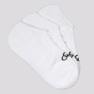 Imagem de Kit Meia Olympikus Tripack II Cano Invisível Branc, 33-38