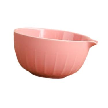 Imagem de IEUDNS Tigela de Matcha Chawan artesanal com bico, xícara de chá japonesa, tigelas de porcelana tradicionais para amantes, presente para iniciantes e, Rosa