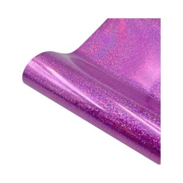 Imagem de Vinil Termotransferível Holográfico Brilhante 19x39 Polegadas HTV Para