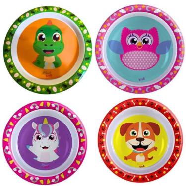Imagem de Prato Bebê Dino Unicórnio Dog Coruja Introdução Alimentar - zein