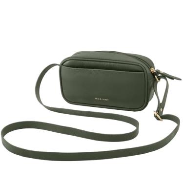 Imagem de Mariart Quinoa Bolsa Transversal Feminina de Couro Bovino Legítimo (Army)