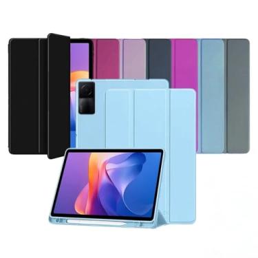Imagem de Capa Smart Case para Xiaomi Redmi Pad SE 11'' – Magnética, Sleep/Wake, Suporte para Caneta, Tampa Magnética e Suporte Integrado (Azul-claro, Redmi Pad SE 11'' (Apenas capa))
