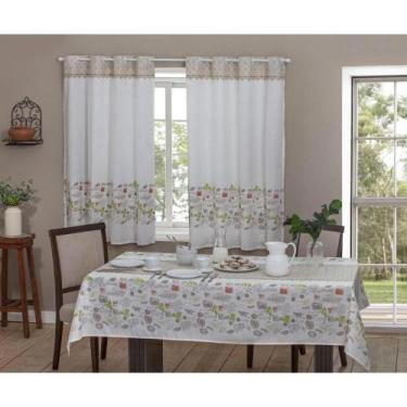 Imagem de Cortina Para Cozinha 200X140Cm Com Ilhos Casa Alegre Martina - Sultan