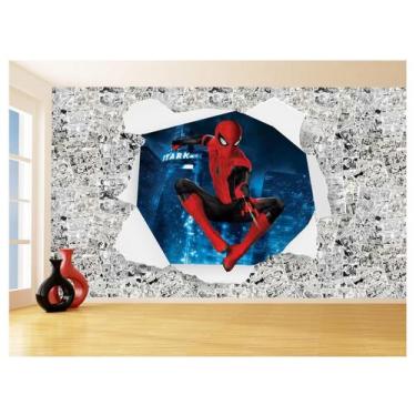 Imagem de Papel De Parede 3D Heróis Página Quadrinhos Hq 3,5M Nhma211 - Você Dec