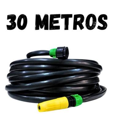 Imagem de Mangueira Jardim 30 Metros Flexível Antitorção Flat Reforçada Resisten