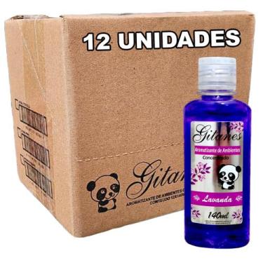 Imagem de Caixa Fechada 12 un Cheirinho Liquido Carro e Ambientes 140 ml - gitan