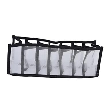 Imagem de KIMISS Caixa de Armazenamento de Sutiãs de Malha - Divisor de Gaveta Dobrável para Roupas íntimas, Calcinhas, Meias e Muito Mais - Organizador Multiuso para Guarda-roupa Arrumado (7 grades)