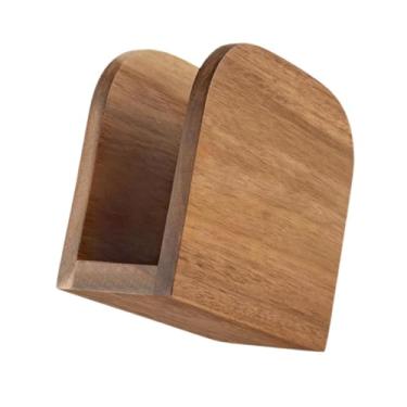 Imagem de predolo Dispensador de lenços de papel, organizador de guardanapos estilo fazenda, suporte de mesa moderno em madeira para coquetéis, casa, hotel e festas.