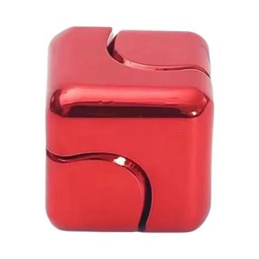 Imagem de Brinquedo Fidget Spinner De Metal Para Adultos, Cubo 3D, Quebra-Cabeça