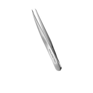 Imagem de Pinça de Sobrancelha Staleks Expert 10 Ponta Fina TE-10-5 - Aço Inoxid