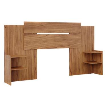 Imagem de Cabeceira Lisi com 4 Prateleiras MDF - Panan, Cinamomo