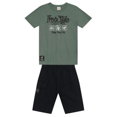 Imagem de Conjunto infantil menino de skate em puff Brandili-Masculino