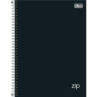 Imagem de Tilibra - Caderno Espiral Capa Dura Universitário 1 Máteria 200x275mm, Zip Preto 80 Folhas