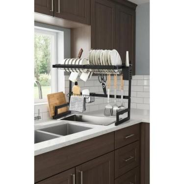 Imagem de Escorredor Pia Inox 65cm Preto: Organização Máxima! - Congratulations 