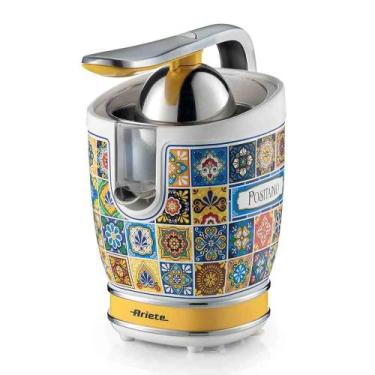 Imagem de Espremedor de frutas ariete positano elétrico 60w em aço inox estampad