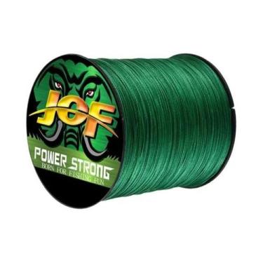 Imagem de Linha de Pesca Multifilamento Jof - 300m e 100m - 4 Fios Trançados, Ve