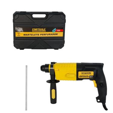 Imagem de Martelete Perfurador AR0866 600W com Sistema de Troca Rápida de Brocas e Empunhadura Ergonômica Preto Startools