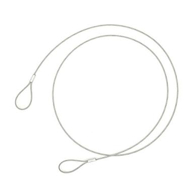 Imagem de Cabo de segurança com trava de 122 cm de comprimento, trava de bagagem, cabo de segurança leve trançado de aço inoxidável da CPACC