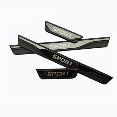 Imagem de GZBFTDH Proteção de Peitoril Soleira da Porta, para Opel 2018-2022 Carro Acessórios, Aço Inoxidável Kick Plate Guard de Pedal de Limiar Protetor, Peças para Automóveis