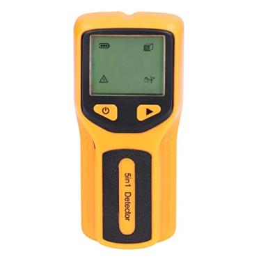 Imagem de Localizador de Vigas Scanner de Parede 5 Em 1 Localizador de Vigas de Metal Com Visor Digital LCD para Vigas de Madeira Vigas de Metal (Amarelo)