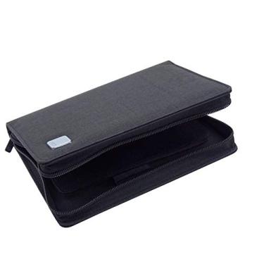 Imagem de Estojo para caneta-tinteiro com 10 slots preto, suporte para caneta de lona à prova d'água bolsa de exibição por KACO