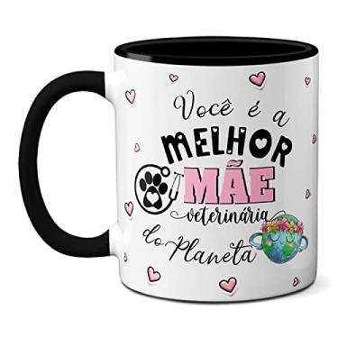 Imagem de Caneca Especialista Em Cuidar Melhor Mãe Veterinária (Preta)