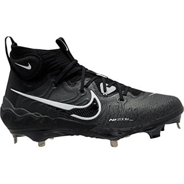 Imagem de Nike Alpha Huarache NXT DJ6517-010 Chuteira masculina de beisebol de metal preto/cinza escuro fuma a/cinza claro fum , branco, tamanho 42, Preto/cinza fum escuro/cinza fum claro/branco, 7