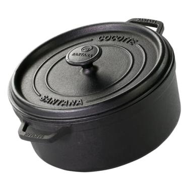 Imagem de Caçarola Cocotte Grande 26 Cm Forno Holandês Ferro Fundido Santana