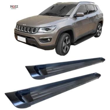 Imagem de Estribo Jeep Compass Plataforma de Alumínio Preto - HOZZ