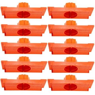 Imagem de Kit 10 Caixa Luz Suporte P/ Laje Octogonal 27, 30cm Plasled