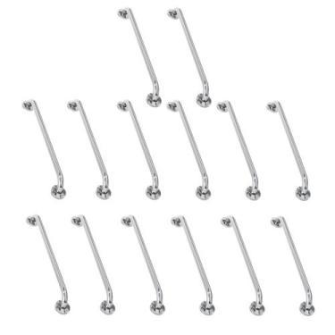 Imagem de Alça de Apoio Inox Barra 70cm Kit 14 Unidades Banheiro Segurança Idoso
