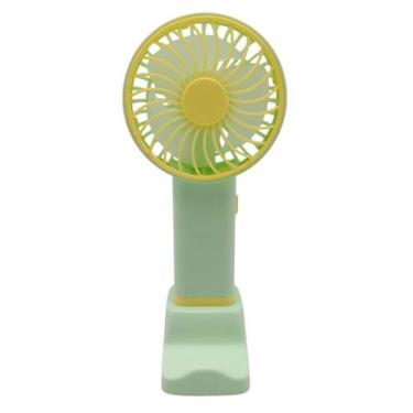 Imagem de Mini Ventilador Recarregável Usb Portátil Mesa Suporte - Kadê, Verde