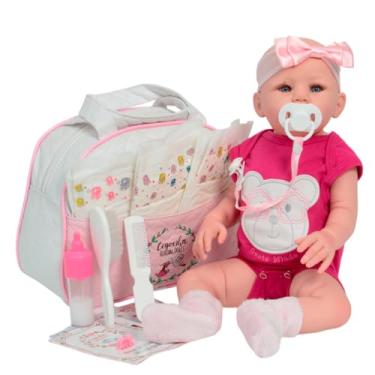 Imagem de Boneca Bebê Reborn Menina Recém Nascida 48cm Roupa Ursinho