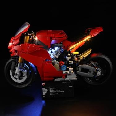 Imagem de YEABRICKS LED Light for 42202 TECHNIC Ducati Panigale V4 S Motorcycle Building Blocks Model (Building Set NOT Included)