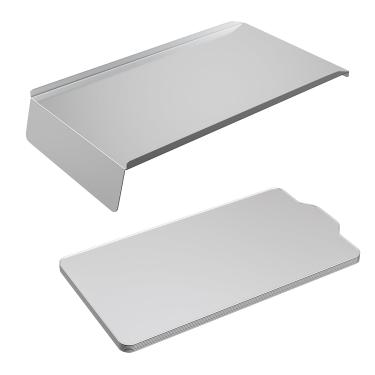 Imagem de BMMXBI Kit de forros de bandeja de gotejamento e bandeja de gotejamento de gordura, compatível com grelhas de pellets Traeger Pro 780, substituição de defletor térmico para peças Traeger BAC780