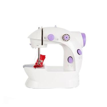 Imagem de Mini Máquina de Costura Doméstica Elétrica Bivolt Com Pedal - Mazzilli
