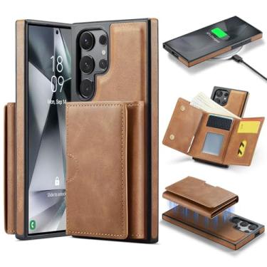 Imagem de Asuwish Capa de celular para Samsung Galaxy S24 Ultra 5G carteira magnética destacável com carregamento sem fio e bloqueio RFID suporte para cartão de crédito S24Ultra 24S S 24 24Ultra feminino