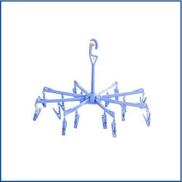 Imagem de Varal Compacto Plástico 16 Prendedores  Roupas Íntimas  Delicadas Ganc