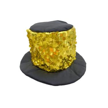 Imagem de Mini Cartola Paete Dourada Festa De Carnaval