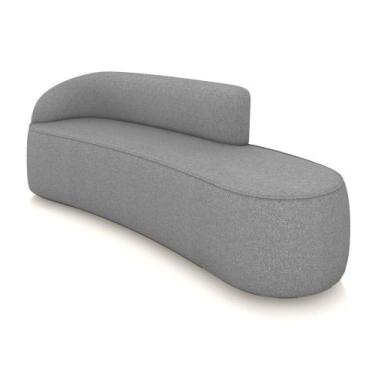 Imagem de Sofá 4 Lugares Orgânico 220 Cm Morgan Linho Grafite D03 - D'rossi