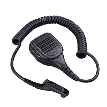 Imagem de COMMIXC Microfone de ombro, à prova d'água IP55 com conector externo de fone de ouvido de 3,5 mm, compatível com rádios bidirecionais Motorola APX4000 APX6000 APX7000 XPR6350 XPR6550 XPR7350 XPR7550