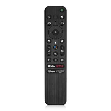 Imagem de Substituição remota de voz para controle remoto Sony TV, para Smart Bravia TVs, para todas as TVs Sony 4K UHD LED LCD HD, para TV X80K X90K W830K A80K X95K X85K Series