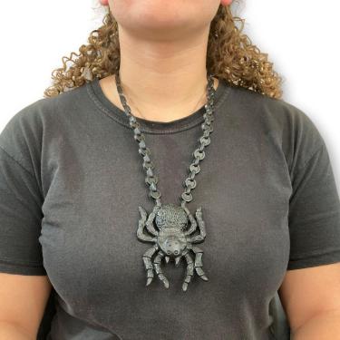 Imagem de Colar Aranha De Borracha Halloween Para Fantasias