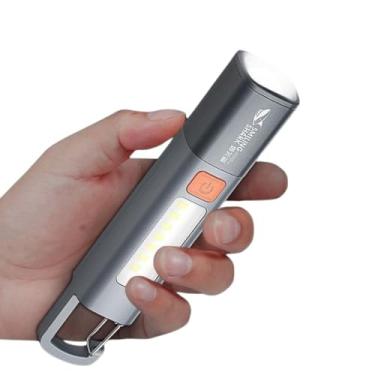 Imagem de Lanterna LED Recarregável USB, Portátil com Gancho, Design Compacto, Iluminação de Emergência